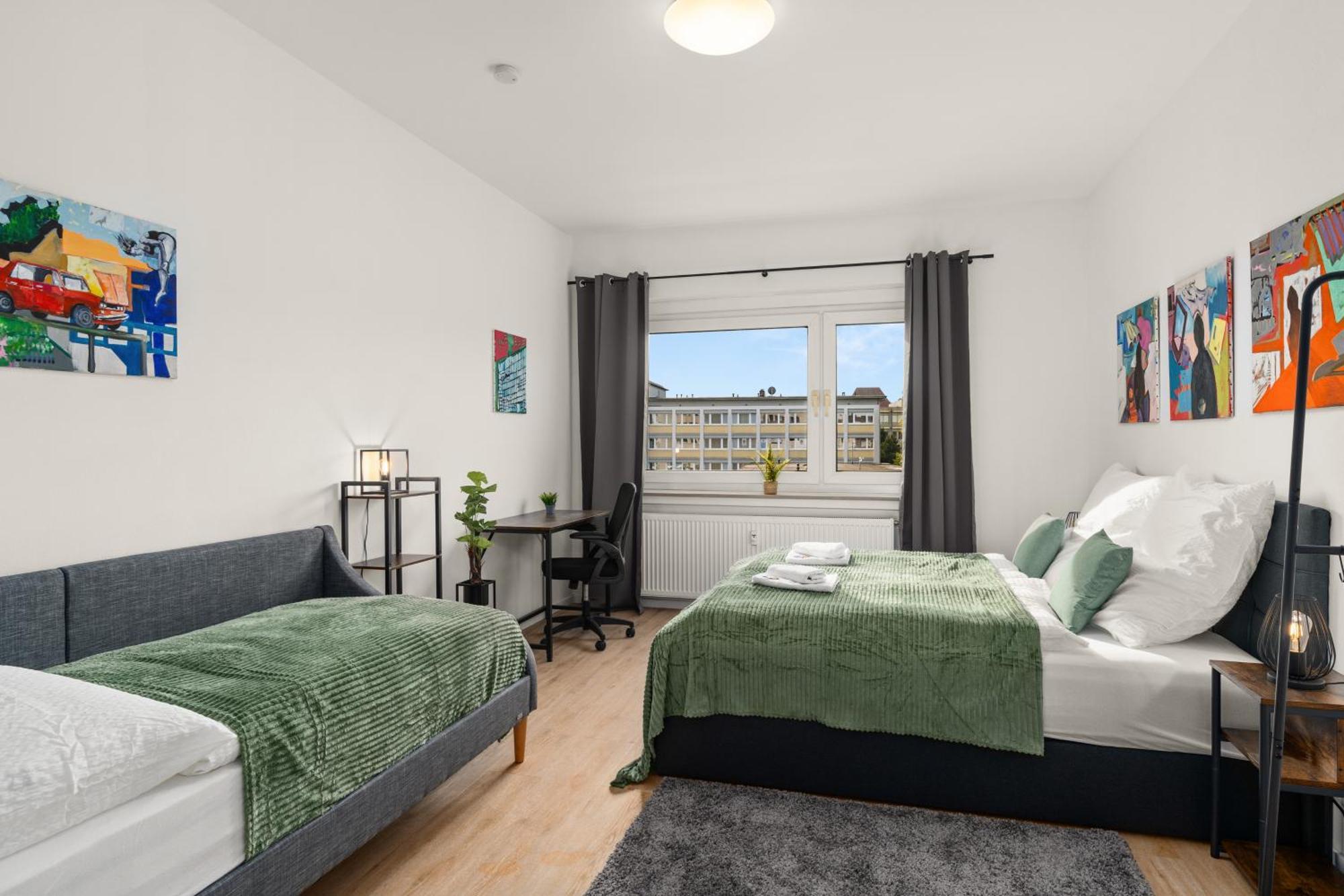 Homely-Apartment Manhattanart, Zentral, Parkplatz, Billard,Ps4, Dart, Balkon Билефелд Екстериор снимка